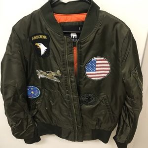 Army Inspired Bomber Jacket